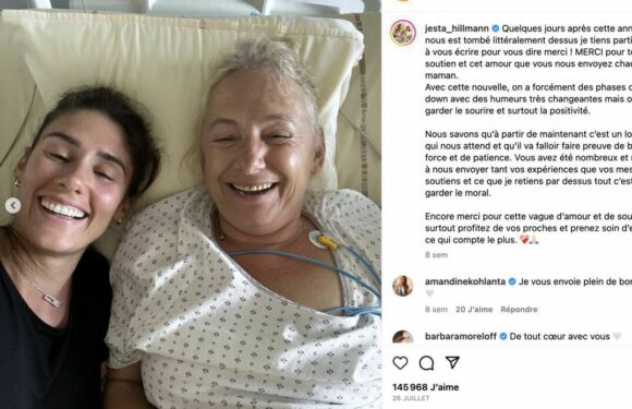 Jesta Hillmann soulagée : elle donne des nouvelles rassurantes de sa maman atteinte d’un cancer du sang