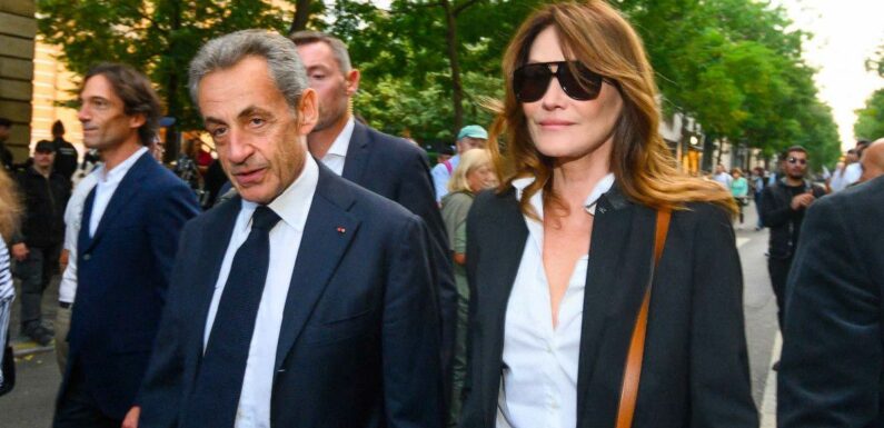 Nicolas Sarkozy, Carla Bruni et son ex réunis à la manifestation de soutien à Israël