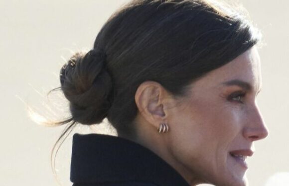 PHOTO – Letizia d’Espagne en voyage officiel au Danemark : elle renoue avec son chignon fétiche facile à copier