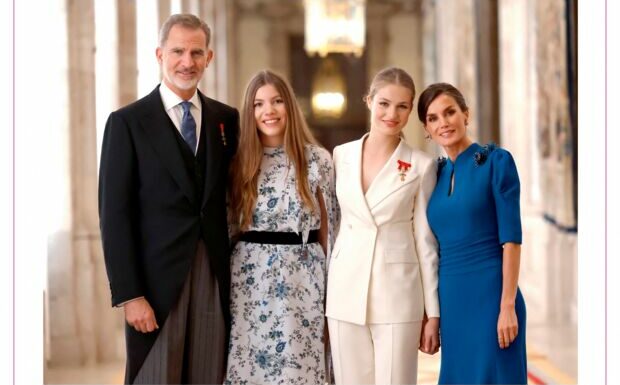 PHOTO – La famille royale d’Espagne rivalise d’élégance pour Noël