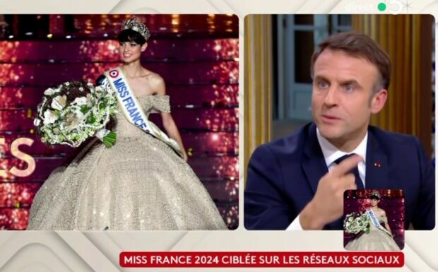 VIDÉO – Emmanuel Macron charmé par Eve Gilles (Miss France 2024) : “Elle est magnifique”